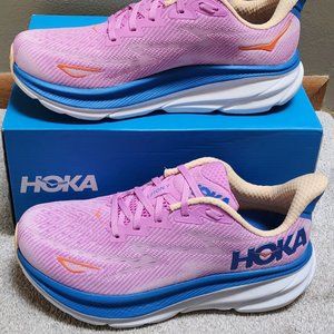 Hoka Clifton 9 Pink womens sneakers